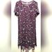 Lularoe Dresses | Lularoe Carly Dress Minnie Mouse Plum, Large 14-16, Nwt | Color: Black/Purple | Size: Large 14-16