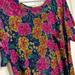 Lularoe Dresses | Lula Roe High To Low Floral Dress | Color: Gold/Pink | Size: 2x