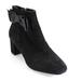 Kate Spade Shoes | Kate Spade Bow Accent Suede Leather Black Booties Boots | Color: Black | Size: 7.5