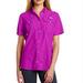 Columbia Tops | Columbia Short Sleeve Button Down Top | Color: Purple | Size: Xs