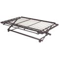 Dream Solutions USA Dream Solutions Dark Metal Day Bed Frame Trundle Included Twin Size Metal in Black | 17 H x 41 W x 77 D in | Wayfair DSHIRI39I