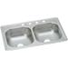 Elkay Dayton 33" L x 19" W Double Basin Drop-In Kitchen Sink Stainless Steel in Gray | 6.44 H x 19 D in | Wayfair D233194