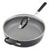 KitchenAid® Kitchenaid Hard Anodized Nonstick Saute Pan w/ Lid, 5 Quart, Onyx Black Non Stick/Aluminum in Gray | 6.01 H x 11.8 W in | Wayfair