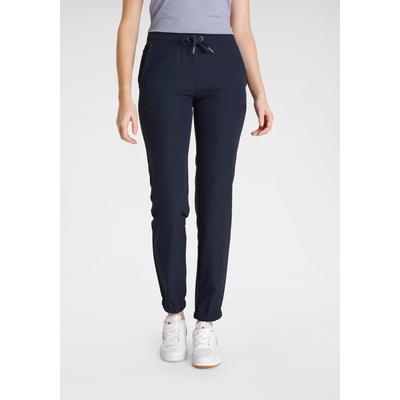 Outdoorhose POLARINO "Joggpants", Damen, Gr. 38, N-Gr, blau (marine), Softshell, Obermaterial: 94% Polyester, 6% Elasthan, sportlich, Hosen, Regular Fit Image
