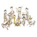 The Holiday Aisle® Handmade Midnight Clear Blown Glass Nativity Scene (10 Pieces) Glass/Mercury Glass | 2.8 H x 1.6 W x 2 D in | Wayfair