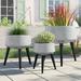 Wade Logan® Anferney 3-Piece Cement Pot Planter Set | 21 H x 18 W x 18 D in | Wayfair EF022877695246FD82C9E38820073507