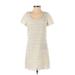 Staring at Stars Casual Dress - Shift: Ivory Dresses - Women's Size X-Small