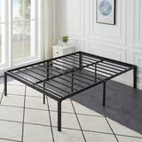 VECELO Metal Bed Frame, Reserve Hole for headboard, 14.2-inch/16-inch/18-inch