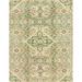 Ahgly Company Indoor Rectangle Abstract Copper Green Abstract Area Rugs 2 x 4