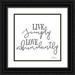 Hollihocks Art 20x20 Black Ornate Wood Framed with Double Matting Museum Art Print Titled - Live Simply