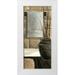 Meagher Megan 16x32 White Modern Wood Framed Museum Art Print Titled - Modern Bath Panel II