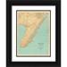 Geological Survey of New Jersey 11x14 Black Ornate Wood Framed with Double Matting Museum Art Print Titled - Cape May New Jersey 1888