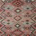 Ahgly Company Indoor Square Contemporary Brown Red Southwestern Area Rugs 7 Square