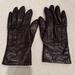 Coach Accessories | Coach Size 7 100% Cashmere And Leather Gloves. Dark Brown. Like New | Color: Brown | Size: 7