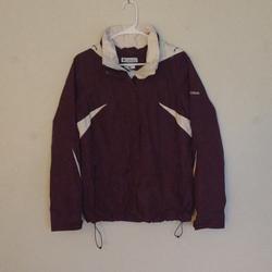 Columbia Jackets & Coats | Columbia Waterproof Zip Up Jacket. Women's M Burgundy And White | Color: White | Size: M