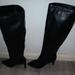 Nine West Shoes | 9 West Sz 9m Leather Tall Boots | Color: Black | Size: 9