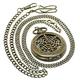 Vintage Watch Necklace Steampunk Skeleton Hand-Winding Mechanical Fob Pocket Watch Pendant Roman Numerical, 203A1 Snowflake Bronze Pack of 1, Big
