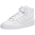 adidas Men's Forum Mid Sneaker, White/White/White, 7.5 UK