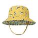 TOWED22 Kid s Cartoon Sun Hat Wide Brim UPF 50+ Protection Hat For Toddler Boys Girls Adjustable Bucket Hat Teenage Boy Hats Yellow