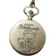 Montre de poche à quartz vintage pour hommes et femmes design ours mignon collier Rilakkuma Paris