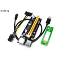 Adaptateur PCI-E PCI Express Riser Card 1X à 16X M2 NGFF 60cm câble d'alimentation USB 3.0 6