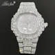 MISSFOX-Montres de luxe pour hommes date automatique mode hip hop diamant glacé Bling étanche