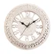 Horloges murales en plastique à motif antique décor de fond doux nordique montre de cuisine pour