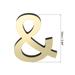 3D Acrylic Alphabet Mirror Wall Stickers Symbol & Self-Adhesive Light Gold - Light Gold - Symbol &