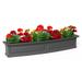 Mayne Fairfield 4ft Traditional Plastic Window Box in Graphite Gray