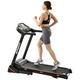 Elitezip Folding Electric 3.5HP Treadmill With Incline Medium Running Machine Motorised LCD Gym 330Lbs Folding Treadmill Electric Motorized Power 14.8KM/H Running Fitness Machine Gym