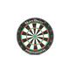 HAN S DELTA Professional Regulation Steel Tip Bristle Dartboard Set with Staple-Free Bullseye High Tensile Steel Spider Wire Moveable Numbers Ring Includes 6 Steel Tip Darts