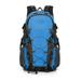 TureClos 40L Backpack Hiking Travel Waterproof Bag with Whistle Women Men Breathable Mesh Multi-Pocket Adjustable Zipper Shoulder Bags Blue