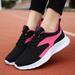 Gubotare Running Shoes Womens Running Shoes Non Slip Walking Tennis Blade Type Fashion Sneakers Hot Pink 7.5