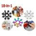 18-in-1 Snowflake Tool Card Portable Outdoor Snowflake Tool Card