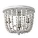 Warehouse of Tiffany Dawid 14 inch Bohemian Antique White Flush Mount Ceiling Lighted