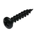 Rok 500-Pack #6-13 x 3/4 Deep / Coarse Thread Phillips Pan Head Screws Black Phosphate