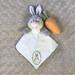 Disney Toys | Disney Thumper Bunny Rabbit Baby Lovey Security Blanket Gray White Carrot | Color: Gray/White | Size: Osbb
