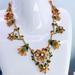 Kate Spade Jewelry | Kate Spade Gold Plated Crystals Garden Flowers Statement Necklace | Color: Gold | Size: Os