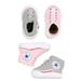 Converse Shoes | 2 Pair Converse Chuck Taylor Baby Girls Booties | Color: Gray/Pink | Size: 0bb