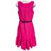 Kate Spade Dresses | Kate Spade Center Stage Gulabi Ruffle Black Patent Bow Belt Barbie Pink Dress | Color: Black/Pink | Size: 4