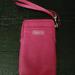 Coach Bags | Coach Hot Pink Leather Wristlet | Color: Pink | Size: Os