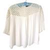 Zara Tops | Clearance Zara, Crochet Lace, Large, Women's Clothing, Women's Shirts, Boho | Color: White | Size: L