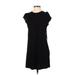 Forever 21 Casual Dress - Shift: Black Solid Dresses - Women's Size Small