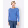 Strickpullover "Pullover", Damen, Gr. 42, blau (royalblau), 100% Baumwolle, B.C. BEST CONNECTIONS BY HEINE, unifarben, Langarm, Pullover