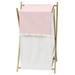 Boho Chic Pink Modern Pastel Laundry Hamper Bohemian Geometric Elegant Cream Off White Ivory Mid Century Retro Abstract Tuft