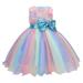 NKOOGH Girls Dressy Dresses Flannel Dress for Girls Princess Gown Tulle Birthday Party Dress Wedding Bowknot Girls Kids Paillette Pageant Girls Dress&Skirt