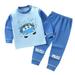 NKOOGH 18 Month Footed Pajamas Foot Pajamas for Babies Toddler Kids Baby PjèŠ’è�™è�¶S Boys Girls Long Sleeve Cute Cartoon Tops Pants Sleepwear Pajamas Outfits Set 2Pcs