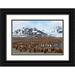 Goff Ellen B. 24x17 Black Ornate Wood Framed with Double Matting Museum Art Print Titled - Southern Ocean-South Georgia-Salisbury Plain-View of the colony at Salisbury Plain