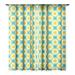 Society6 Jacqueline Maldonado Retro Watercolor Geo Single Panel Sheer Window Curtain 50 x 108