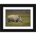 Grall Don 18x13 Black Ornate Wood Framed with Double Matting Museum Art Print Titled - Kenya Lake Nakuru NP Northern white rhinoceros